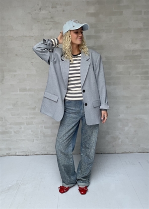 Paulia Melange blazer Grey/Blue Melange Gestuz 